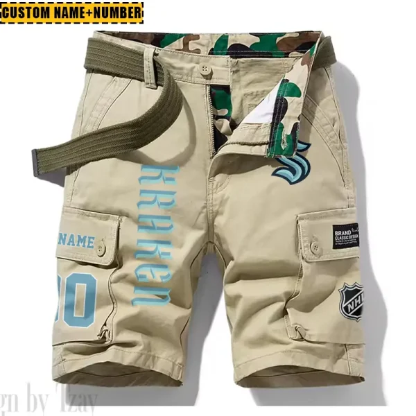 Seattle Kraken New Summer Men Cargo Shorts Fashion 2025 SPTNSM064 - Image 5