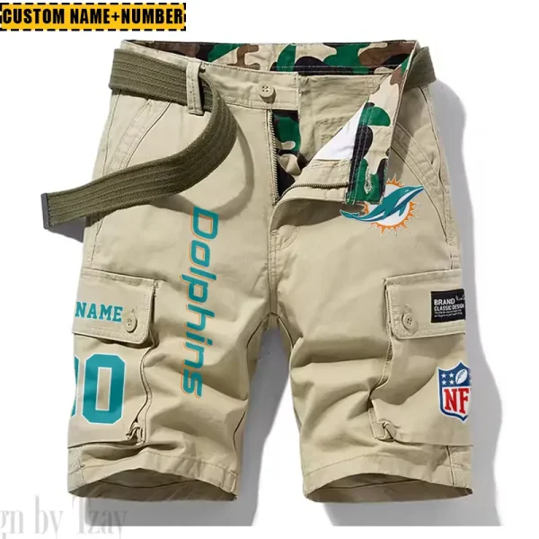Miami Dolphins New Summer Men Cargo Shorts Fashion 2025  SPTNSM020 - Image 3