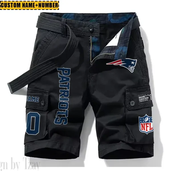 New England Patriots New Summer Men Cargo Shorts Fashion 2025  SPTNSM022