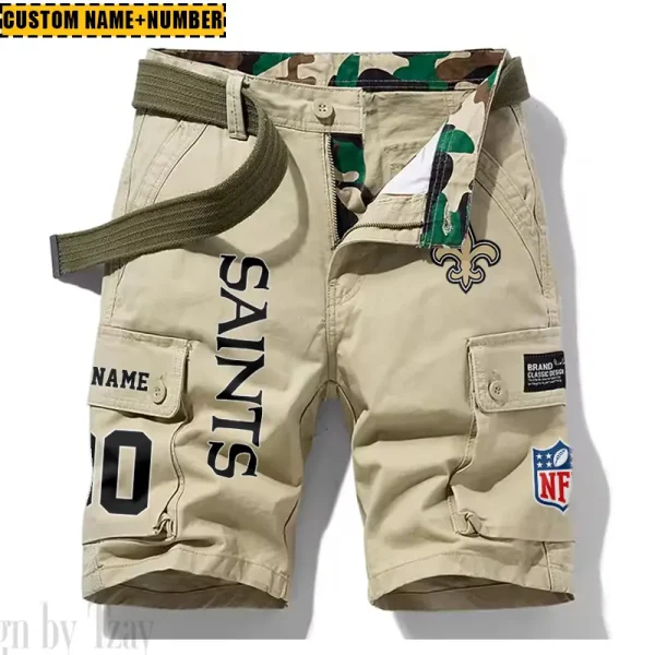 New Orleans Saints New Summer Men Cargo Shorts Fashion 2025  SPTNSM023 - Image 3