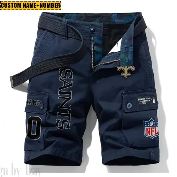 New Orleans Saints New Summer Men Cargo Shorts Fashion 2025  SPTNSM023 - Image 4