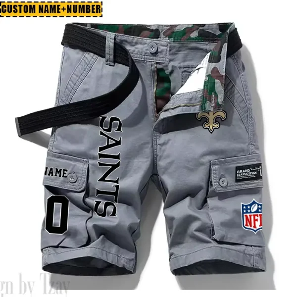 New Orleans Saints New Summer Men Cargo Shorts Fashion 2025  SPTNSM023 - Image 5