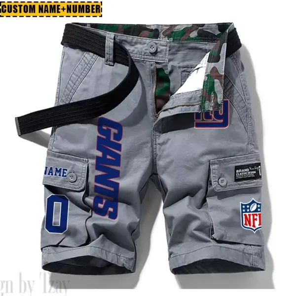 New York Giants New Summer Men Cargo Shorts Fashion 2025  SPTNSM024 - Image 2