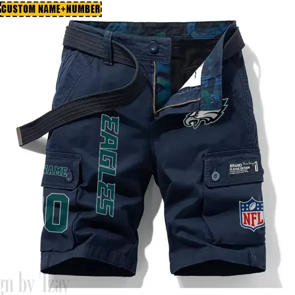 Philadelphia Eagles New Summer Men Cargo Shorts Fashion 2025  SPTNSM026 - Image 4