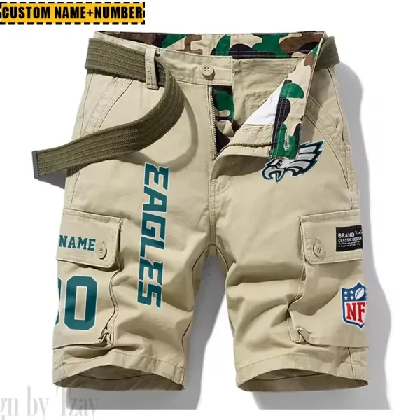 Philadelphia Eagles New Summer Men Cargo Shorts Fashion 2025  SPTNSM026 - Image 5
