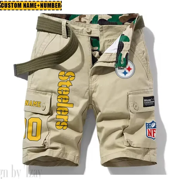 Pittsburgh Steelers New Summer Men Cargo Shorts Fashion 2025  SPTNSM027