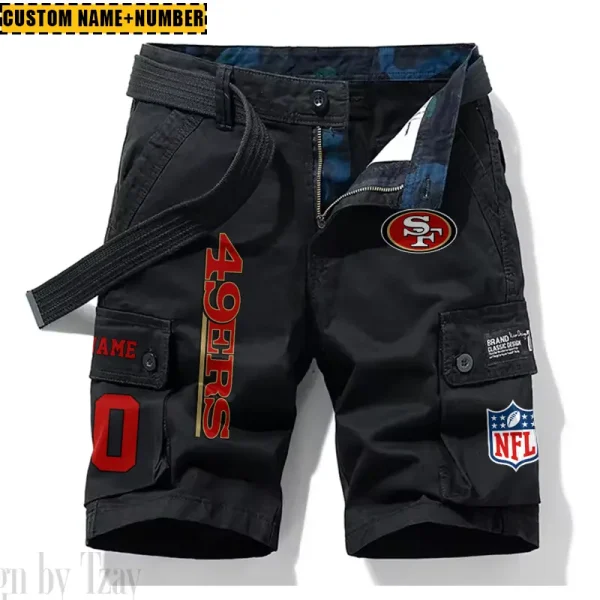 San Francisco 49ers New Summer Men Cargo Shorts Fashion 2025  SPTNSM028