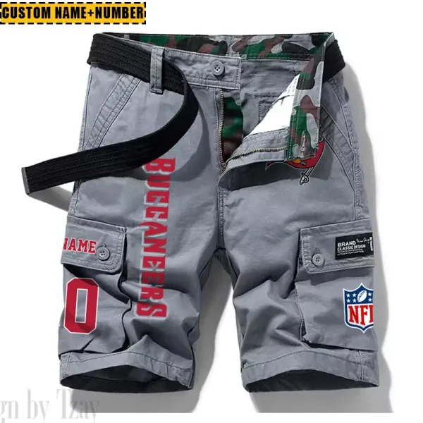 Tampa Bay Buccaneers New Summer Men Cargo Shorts Fashion 2025  SPTNSM030 - Image 3