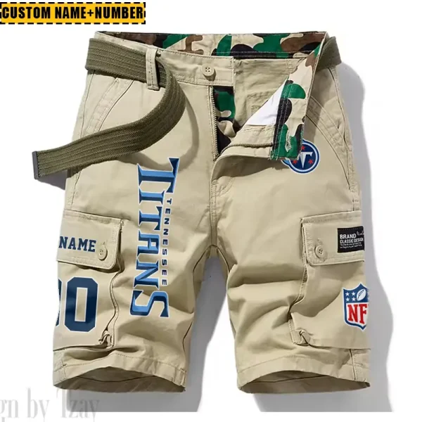 Tennessee Titans New Summer Men Cargo Shorts Fashion 2025  SPTNSM031 - Image 3