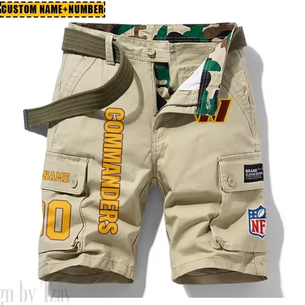 Washington Commanders New Summer Men Cargo Shorts Fashion 2025  SPTNSM032