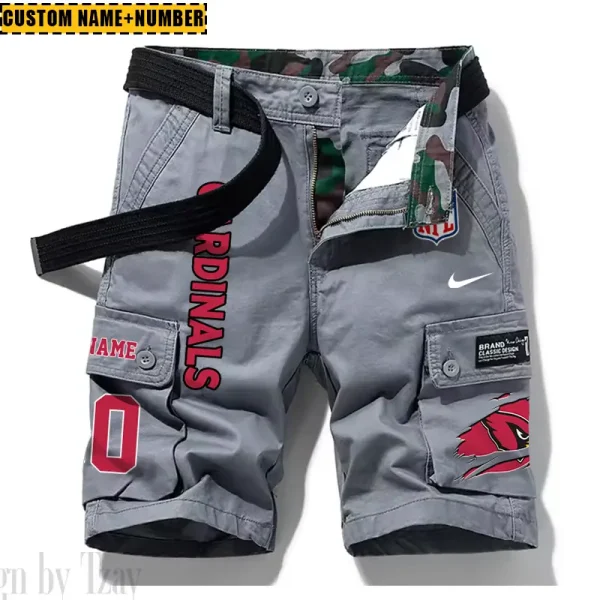 Arizona Cardinals New Summer Men Cargo Shorts Fashion 2025 SPTNSM065 - Image 3