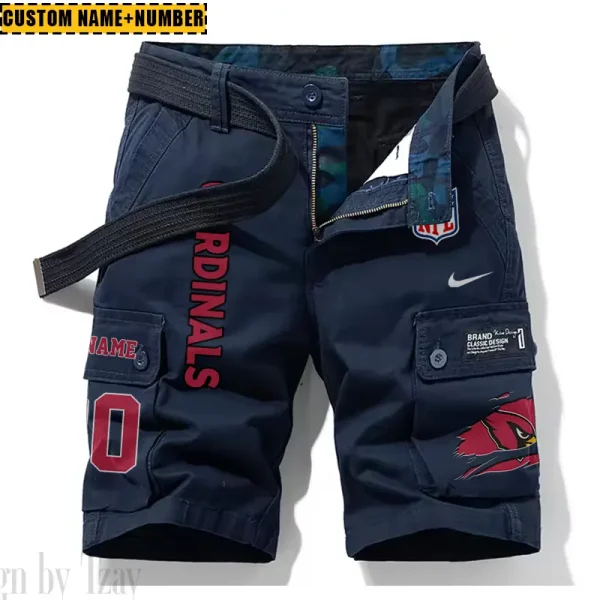 Arizona Cardinals New Summer Men Cargo Shorts Fashion 2025 SPTNSM065 - Image 5