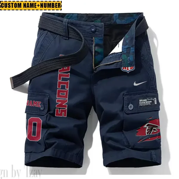 Atlanta Falcons New Summer Men Cargo Shorts Fashion 2025 SPTNSM066 - Image 2