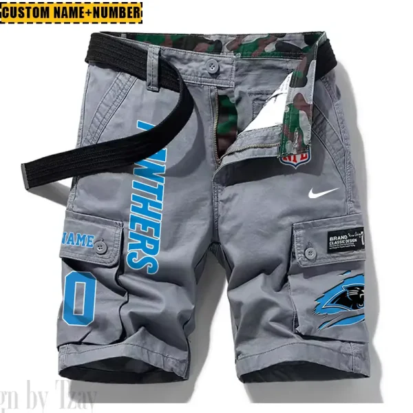 Carolina Panthers New Summer Men Cargo Shorts Fashion 2025 SPTNSM069 - Image 2