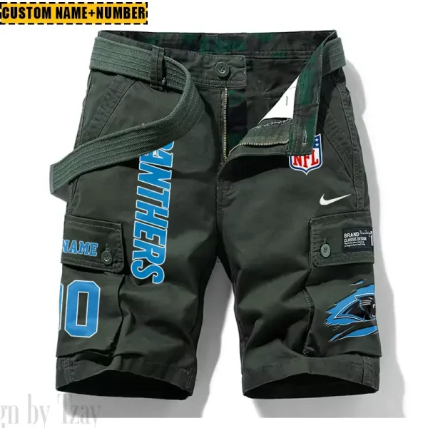 Carolina Panthers New Summer Men Cargo Shorts Fashion 2025 SPTNSM069 - Image 3