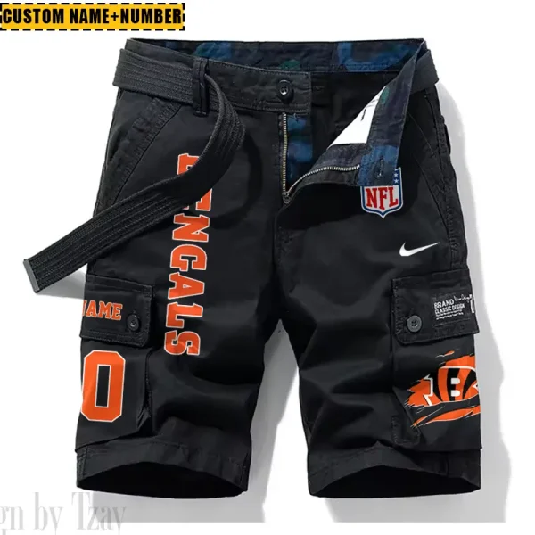 Cincinnati Bengals New Summer Men Cargo Shorts Fashion 2025 SPTNSM071