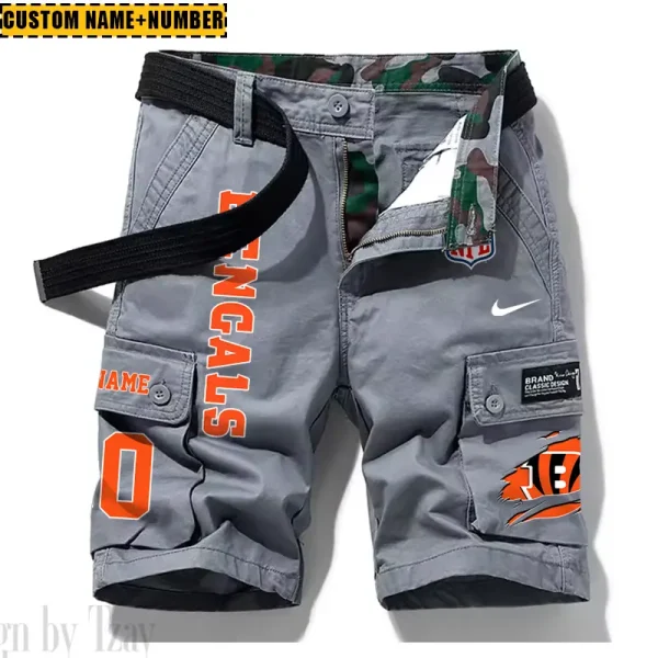 Cincinnati Bengals New Summer Men Cargo Shorts Fashion 2025 SPTNSM071 - Image 2