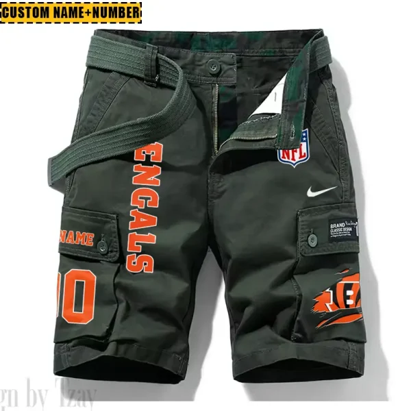 Cincinnati Bengals New Summer Men Cargo Shorts Fashion 2025 SPTNSM071 - Image 3