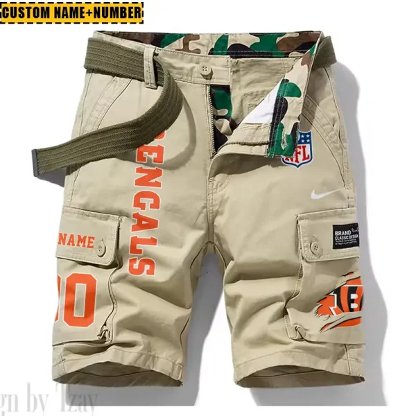 Cincinnati Bengals New Summer Men Cargo Shorts Fashion 2025 SPTNSM071 - Image 5