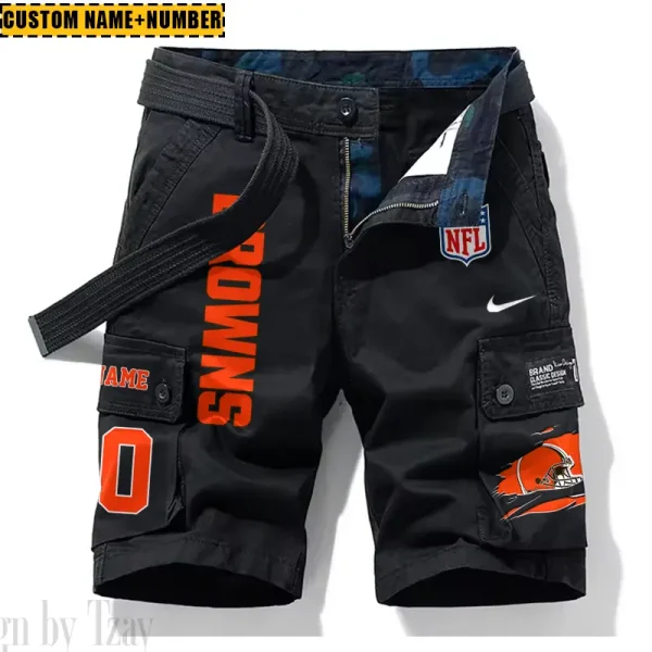 Cleveland Browns New Summer Men Cargo Shorts Fashion 2025 SPTNSM072