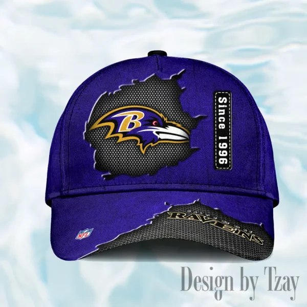 Baltimore Ravens Hat Cap Youth Strap Back New Design 2025 AZCCAP738