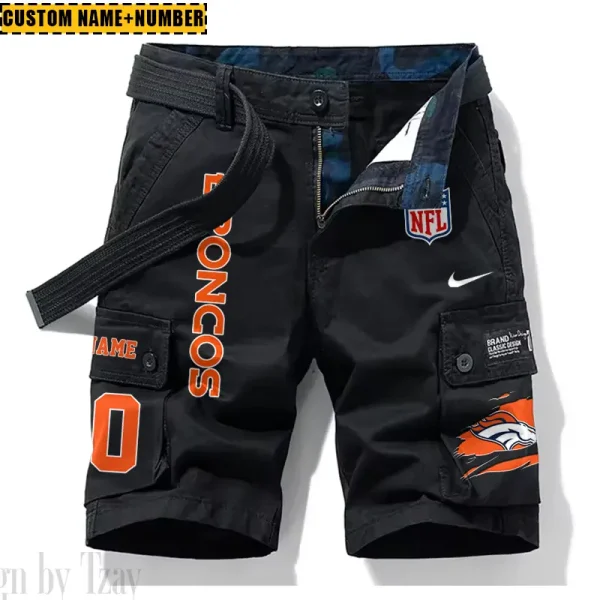 Denver Broncos New Summer Men Cargo Shorts Fashion 2025 SPTNSM074 - Image 4