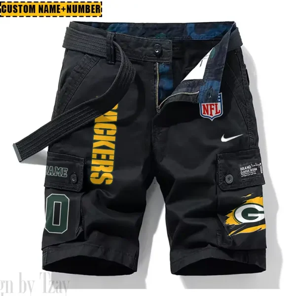 Green Bay Packers New Summer Men Cargo Shorts Fashion 2025 SPTNSM076