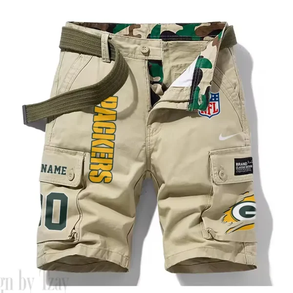 Green Bay Packers New Summer Men Cargo Shorts Fashion 2025 SPTNSM076 - Image 2