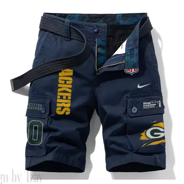 Green Bay Packers New Summer Men Cargo Shorts Fashion 2025 SPTNSM076 - Image 3