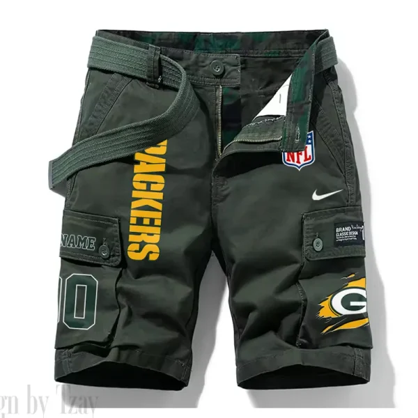 Green Bay Packers New Summer Men Cargo Shorts Fashion 2025 SPTNSM076 - Image 4