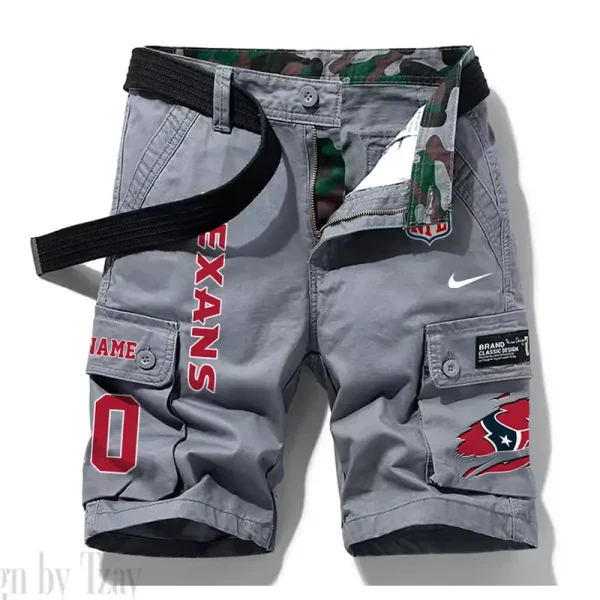 Houston Texans New Summer Men Cargo Shorts Fashion 2025 SPTNSM077 - Image 2