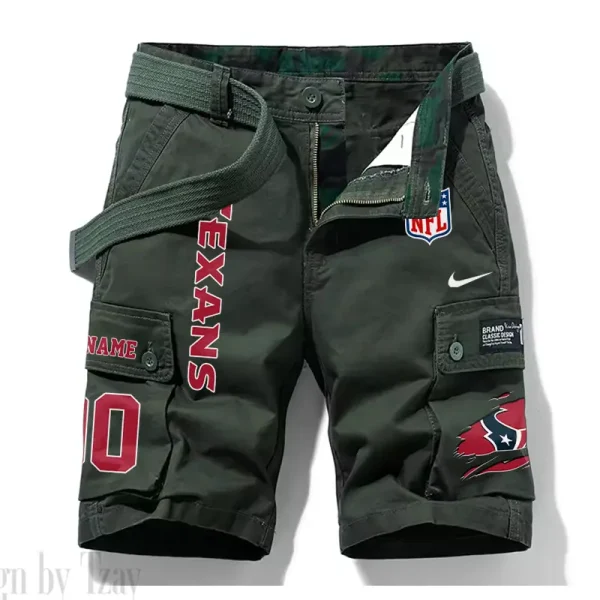 Houston Texans New Summer Men Cargo Shorts Fashion 2025 SPTNSM077 - Image 3