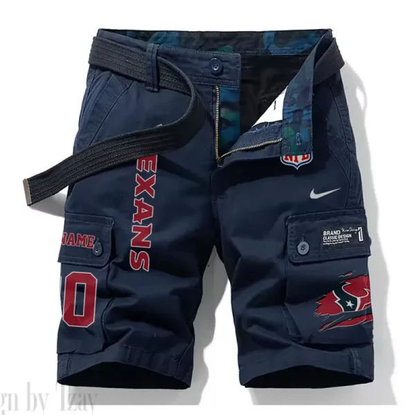 Houston Texans New Summer Men Cargo Shorts Fashion 2025 SPTNSM077 - Image 4