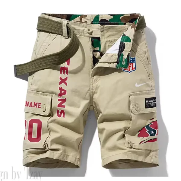 Houston Texans New Summer Men Cargo Shorts Fashion 2025 SPTNSM077 - Image 5