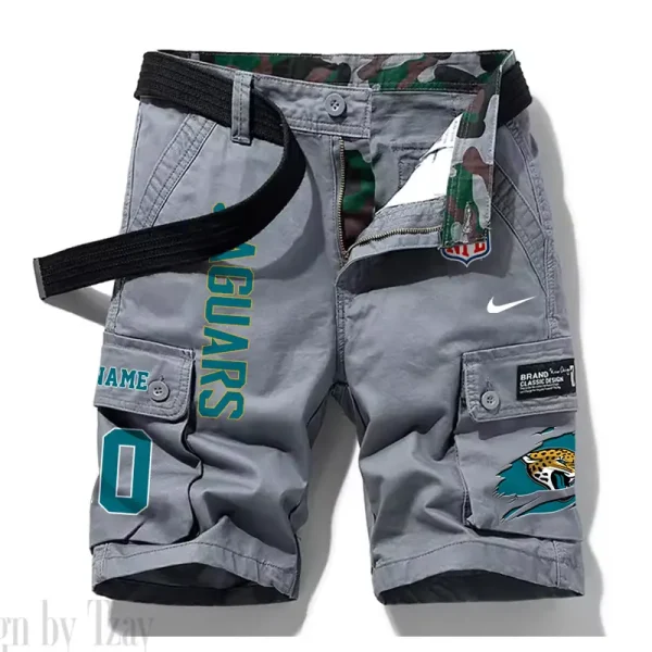 Jacksonville Jaguars New Summer Men Cargo Shorts Fashion 2025 SPTNSM079 - Image 2