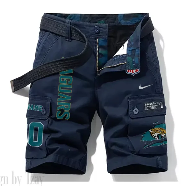 Jacksonville Jaguars New Summer Men Cargo Shorts Fashion 2025 SPTNSM079 - Image 3
