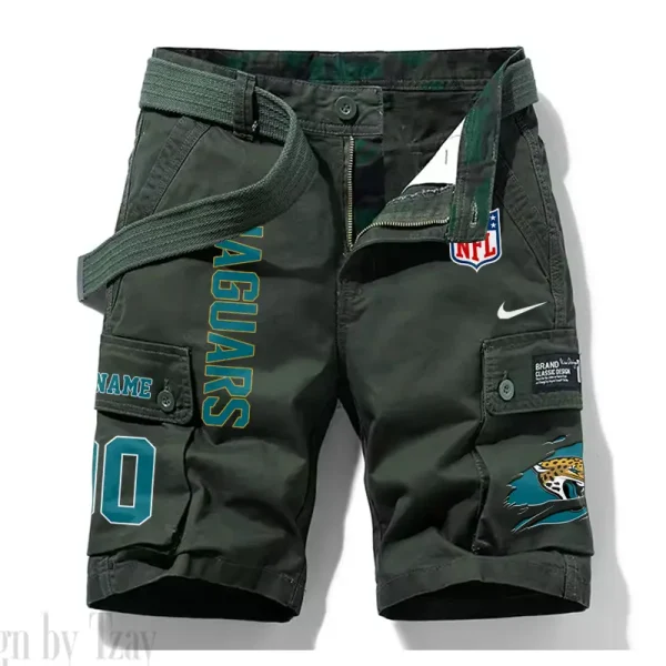 Jacksonville Jaguars New Summer Men Cargo Shorts Fashion 2025 SPTNSM079 - Image 4