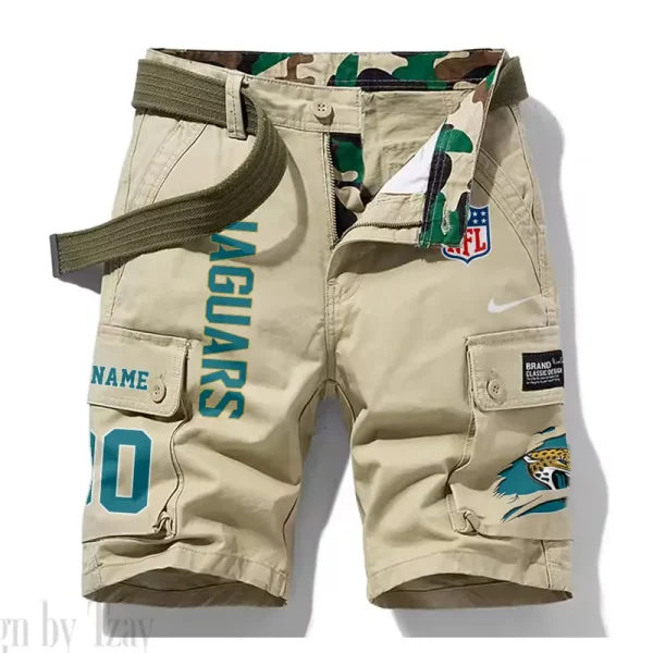 Jacksonville Jaguars New Summer Men Cargo Shorts Fashion 2025 SPTNSM079 - Image 5