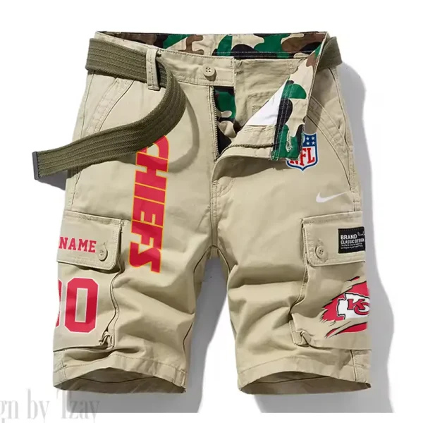 Kansas City Chiefs New Summer Men Cargo Shorts Fashion 2025 SPTNSM080 - Image 2