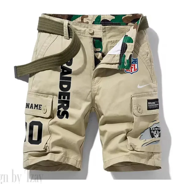 Las Vegas Raiders New Summer Men Cargo Shorts Fashion 2025 SPTNSM081 - Image 5
