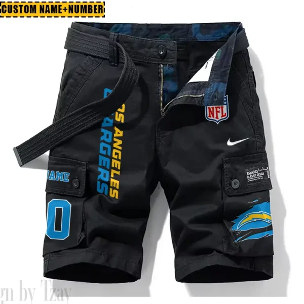 Los Angeles Chargers New Summer Men Cargo Shorts Fashion 2025 SPTNSM082