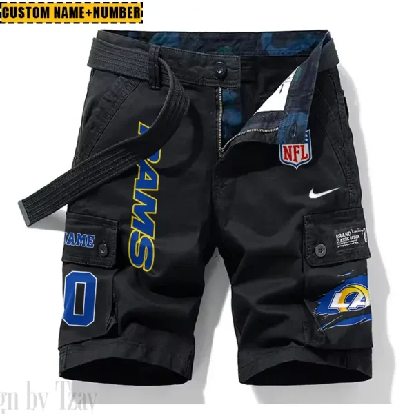 Los Angeles Rams New Summer Men Cargo Shorts Fashion 2025 SPTNSM083