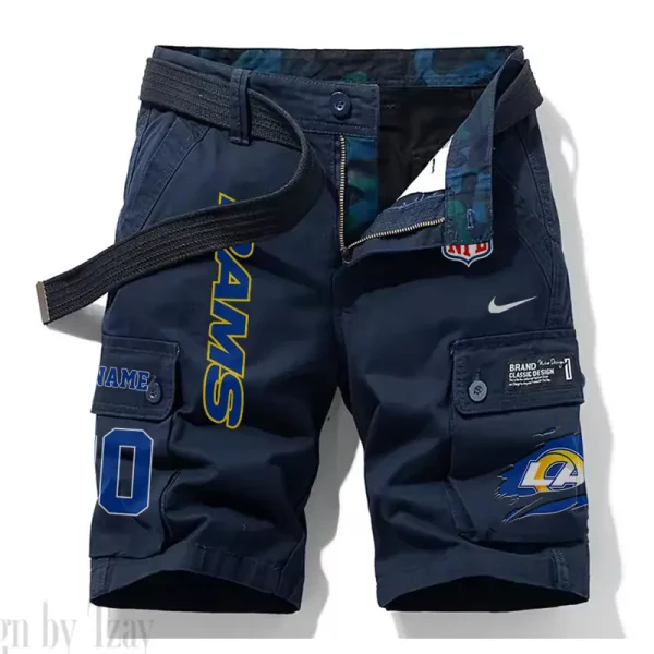 Los Angeles Rams New Summer Men Cargo Shorts Fashion 2025 SPTNSM083 - Image 4