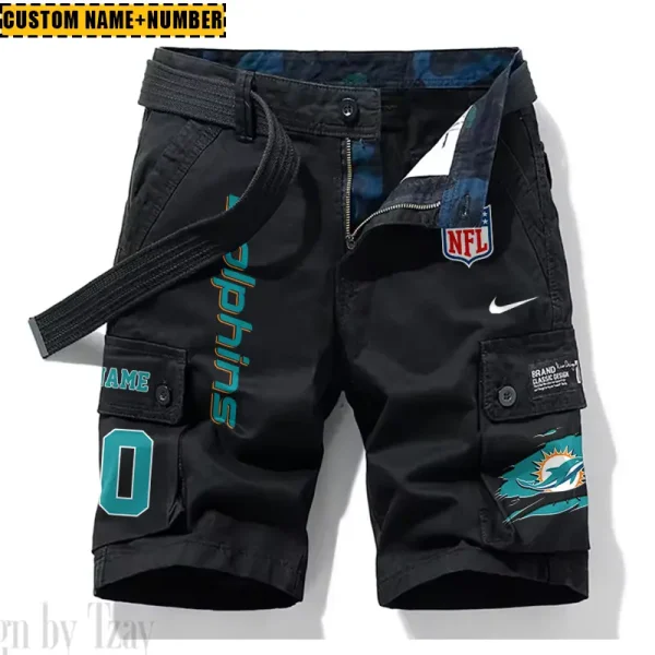 Miami Dolphins New Summer Men Cargo Shorts Fashion 2025 SPTNSM084