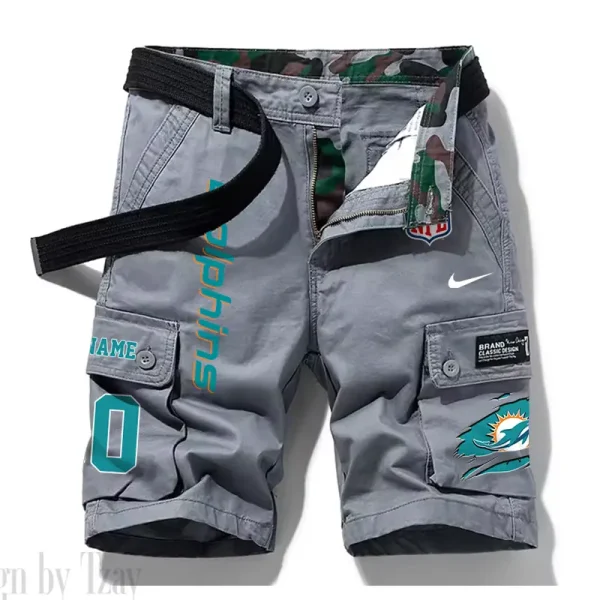 Miami Dolphins New Summer Men Cargo Shorts Fashion 2025 SPTNSM084 - Image 5