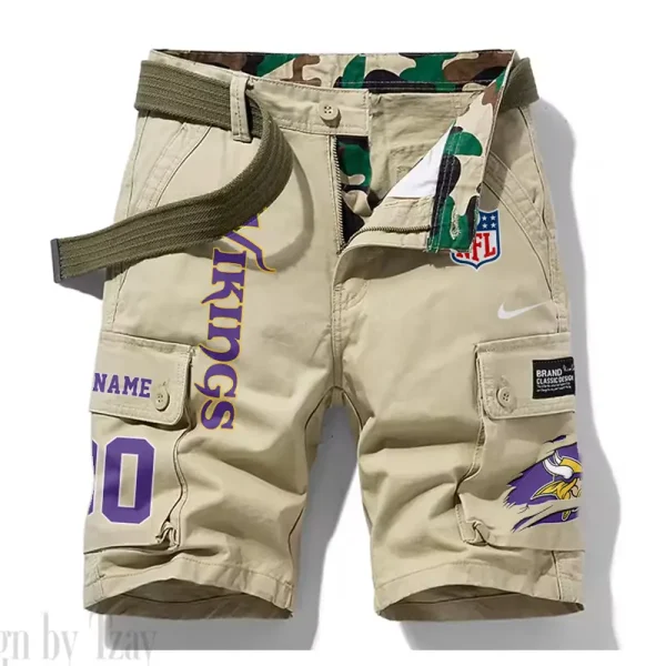 Minnesota Vikings New Summer Men Cargo Shorts Fashion 2025 SPTNSM085 - Image 5
