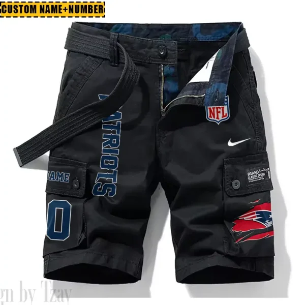 New England Patriots New Summer Men Cargo Shorts Fashion 2025 SPTNSM086