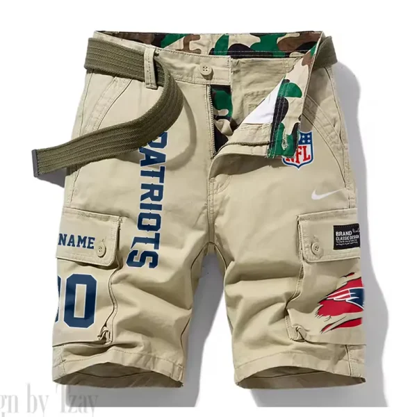 New England Patriots New Summer Men Cargo Shorts Fashion 2025 SPTNSM086 - Image 2