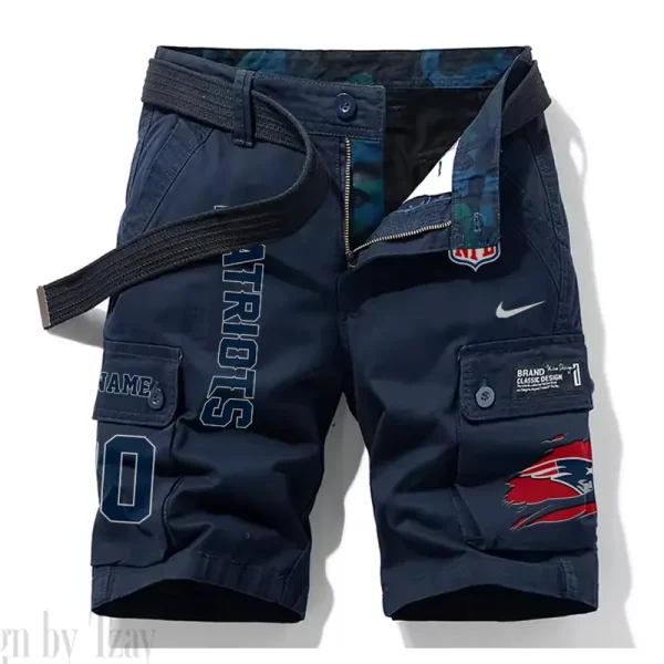 New England Patriots New Summer Men Cargo Shorts Fashion 2025 SPTNSM086 - Image 3