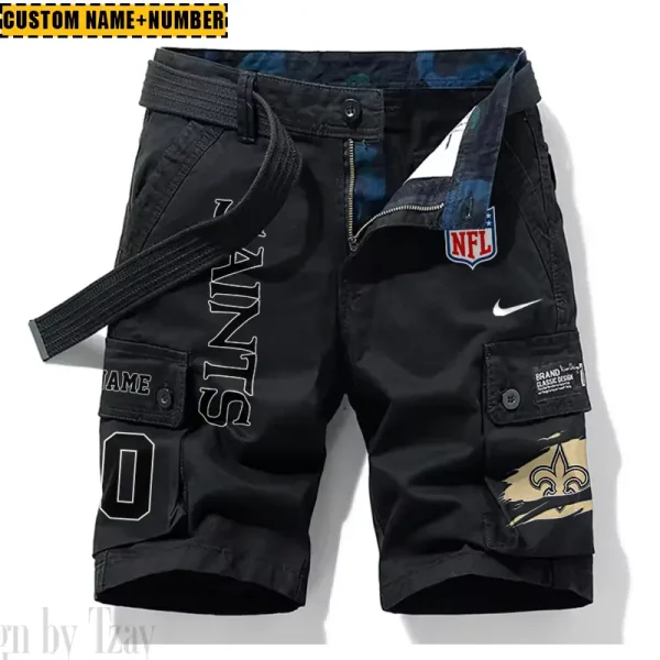 New Orleans Saints New Summer Men Cargo Shorts Fashion 2025 SPTNSM087 - Image 2